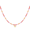 Beads Heart - Fuchsia/Multi