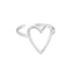 Ring Hart Bewerkt Zilver