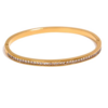 White Diamond Bangle - Goud