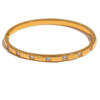 Cubic Diamond Bangle - Goud