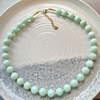 Kralenketting mintgroene jade Miyuki Goud