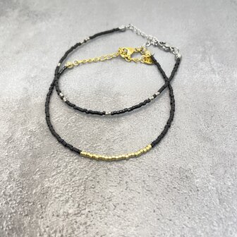 Miyuki zwart zilver