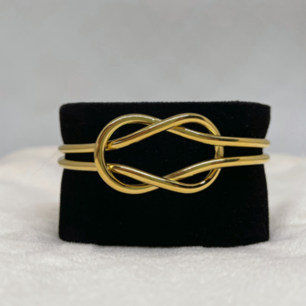 Knoop RVS goud