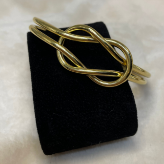 Knoop RVS goud