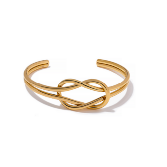 Knoop RVS goud