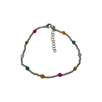 Enkelbandje multi - Zilver