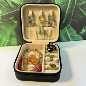 Travel Case vierkant - Zwart