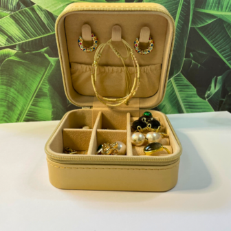 Travel Case vierkant - Goud