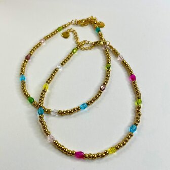 Enkelbandje Summer multi - Goud
