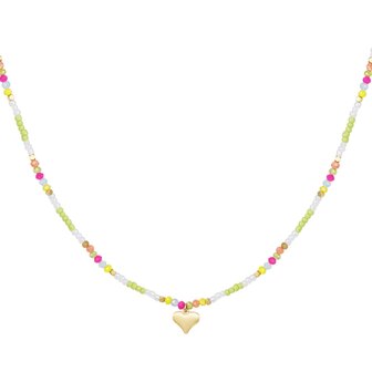Beads Heart - Groen/Multi