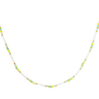 Beads Gold - wit