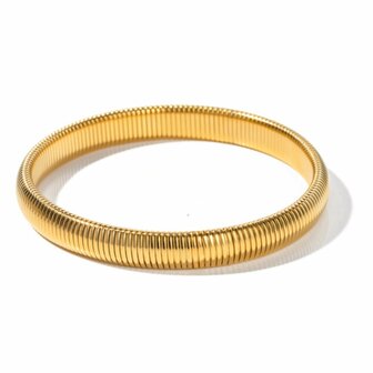 Armband ribbel Small - Goud