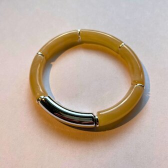Tube beige zilver