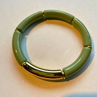 Tube vintage olijf groen