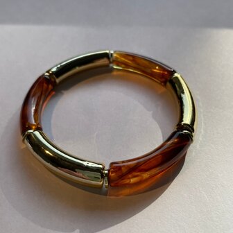 Tube transparant bruin goud