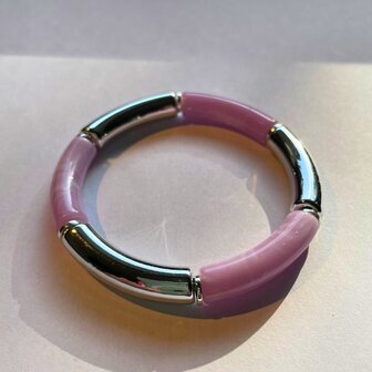 Tube lila zilver 
