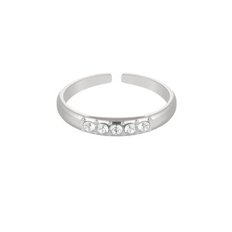 Strass - Wit Zilver