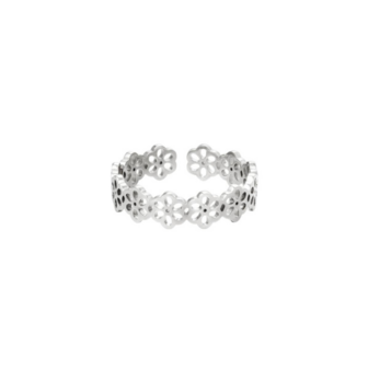 Daisy flowers - Zilver