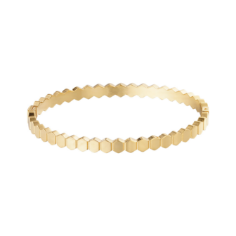 Hexagon Bangle - Goud