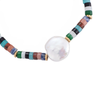 Natuurstenen armband - Goud