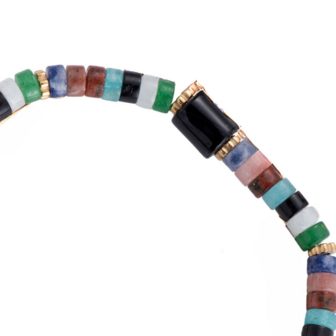 Natuurstenen armband - Goud
