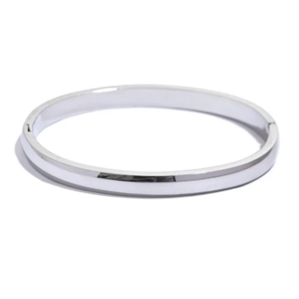 Classic Medium Bangle - Zilver