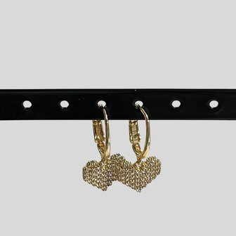 Bling Hart Ovaal- Goud