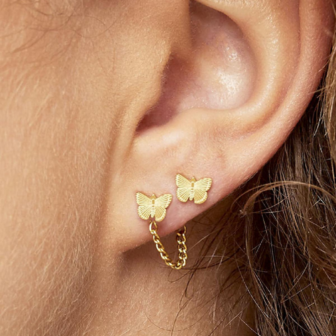 Stud Vlinder- Goud