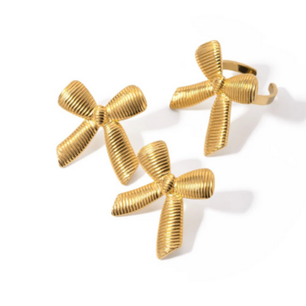 Ring Strik - Goud