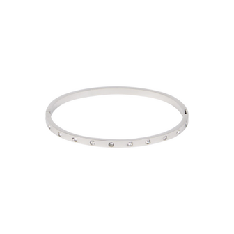 Bangle steentjes - Zilver