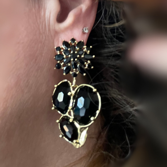 Oorsteker Onyx hanger