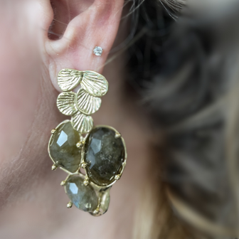 Oorsteker Labradoriet hanger