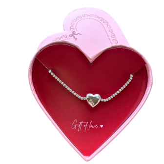 armband in sieradendoosje hart
