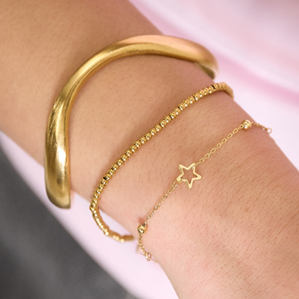 Bangle cuff Organisch - Zilver