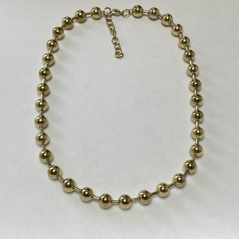 Chunky Ballchain Ketting - Goud