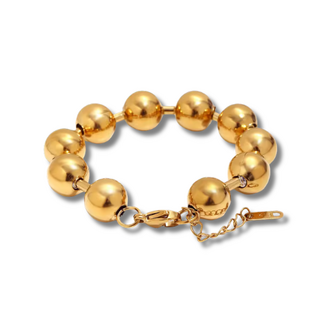Chunky Ballchain Armband 12 mm - Goud