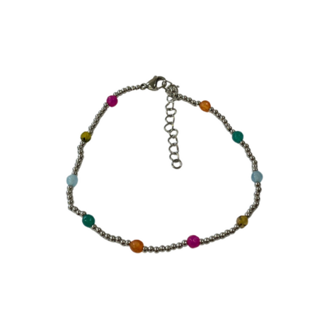 Enkelbandje multi - Zilver