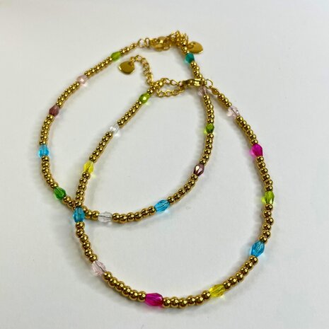 Enkelbandje Summer multi - Goud