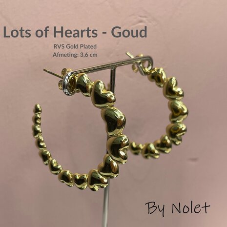 Lots of Hearts - Goud