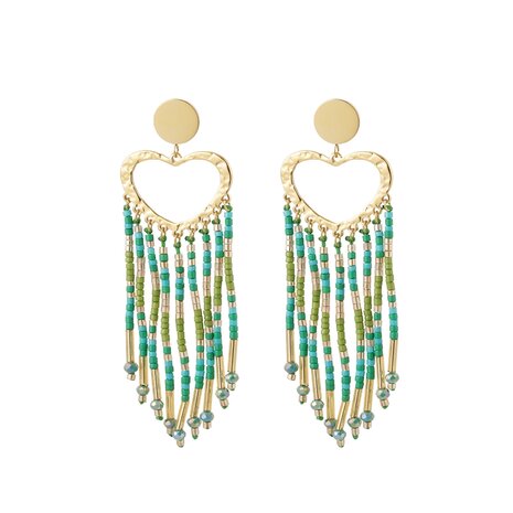 Beads Statement hart - Groen