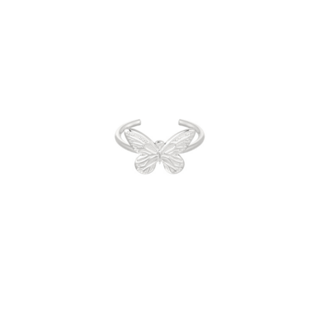 Ring Vlinder Zilver