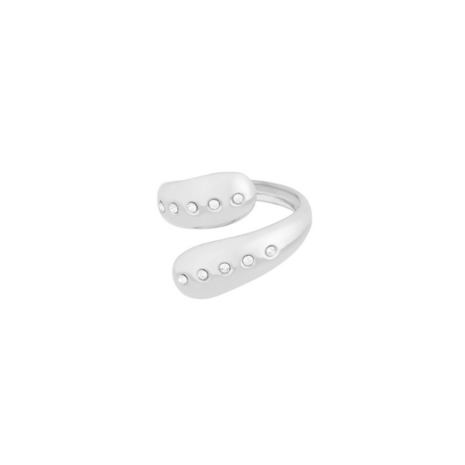 Open Ring Zirkonia Zilver