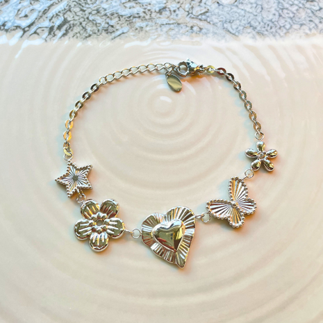 Gift of Love - Set van 2 armbanden - Hart zirkonia en vlinder liefde - Zilver