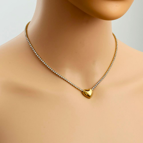 Gift of Love - Ketting - Hart zirkonia - Zilver