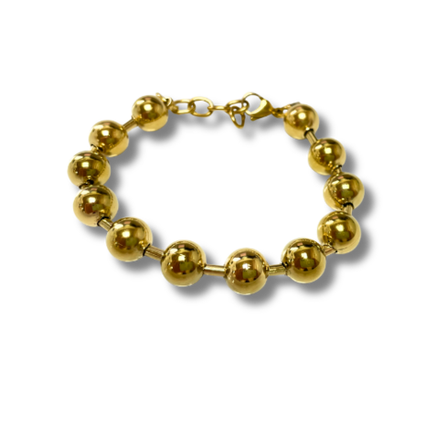 Chunky Ballchain Armband - Goud