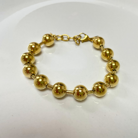Chunky Ballchain Armband - Goud