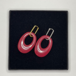 Maxima - Druppel burgundy (925 Echt zilver)