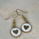 Heart - Earring in a bottle - wit