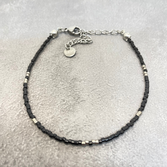 Miyuki zwart zilver