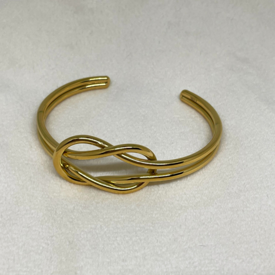 Knoop RVS goud